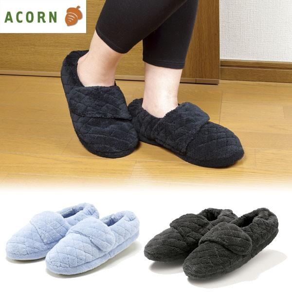ふかふかスリッパ 5 000円以上送料無料 ルームシューズ スリッパ ソックス 室内靴 面ファスナー 滑り止め 暖房 防寒対策 暖かい 素足 エイコーン社 Acorn Slipper K トレンド 通販 Yahoo ショッピング