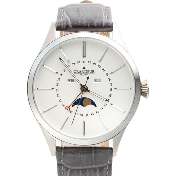 GRANDEUR PLUS グランドールプラス GRP011W3 ムーンフェイズ 牛革 レザー ウォッチ【送料無料】 watch 時計 お祝い プレゼント 【TVドラマ使用モデル】 1年保証