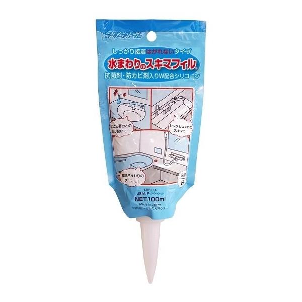 水まわりのスキマフィル １個 100ml 【送料無料 SALE】 日本製 透明 クリア ジェル スキマフィル 隙間 スキマ フィル 床 簡単 防止 掃除 大掃除 水回り 便利