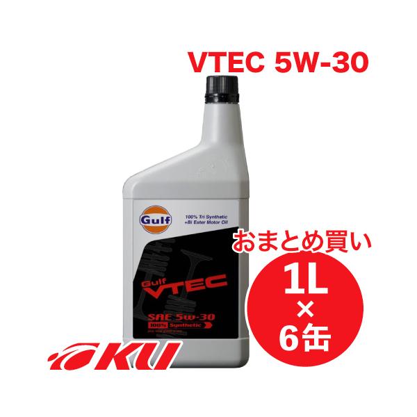 Gulf VTEC GWIC  5W-30 1L×6  Kt HONDA z_ VTECGWp [^[X|[c T[Lbgs