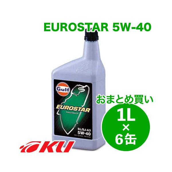 Gulf EUROSTAR GWIC  5W-40 1L×6  Kt [X^[ [VOXybN A Y BMW VW |VF