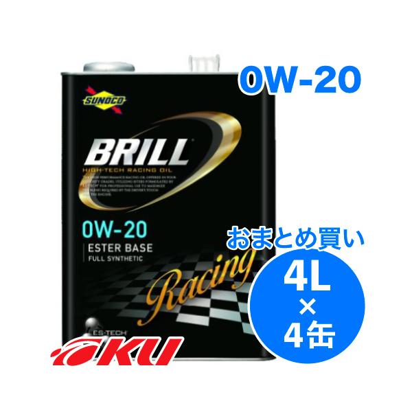 SUNOCO BRILL 0W-20 4L×4 GWIC XmR u 100%w NARzC K\GW [VOIC