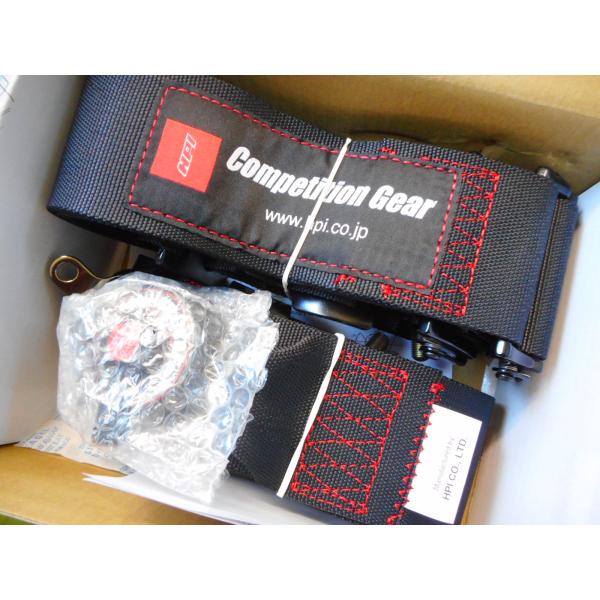 (未使用)4点式 レーシングハーネス HPI HPRH-4301BK-R 右席用 3インチ ブラック【FIA公認】 HPI レーシングハーネス 4点式（3インチ）ブラック FIA公認 運転席側