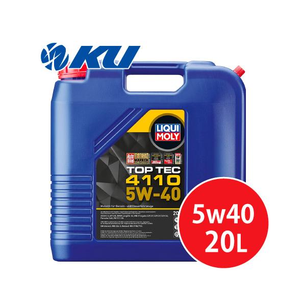 LIQUI MOLY TOP TEC 4110 5W-40 20L×1缶 ACEA C3，API SN トップテック 