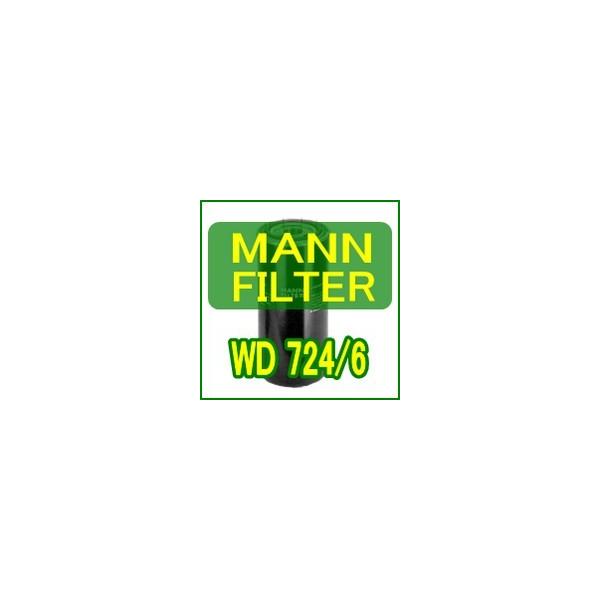 【MANN-FILTER】コンプレッサー等入気用油圧トランスミッションフィルター WD 724/6