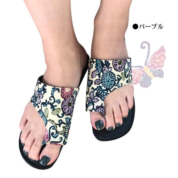 サンダル ファッションサンダル 沖縄 お土産 レディース 沖縄限定 紅型 花サンダル