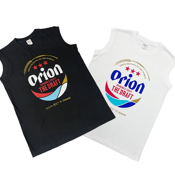 雑貨 沖縄 お土産 オリオンビール コラボ tシャツ T-SHIRTS メンズ 半袖 綿100% オリオンオリジナルTシャツ ノースリーブ BIGロゴ