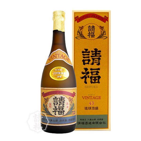 泡盛 ビンテージ 100% 3年古酒 43度 720ml 請福酒造 焼酎 沖縄 泡盛 ビンテージ 100% 3年古酒 43度 720ml 請福酒造 焼酎 沖縄