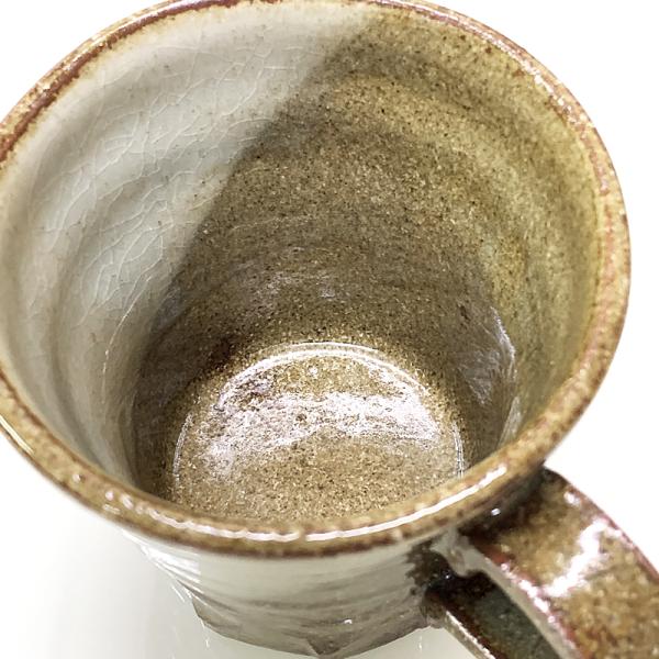 土物 白半月 マグカップ