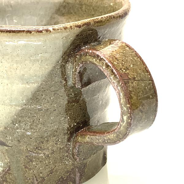 土物 白半月 マグカップ