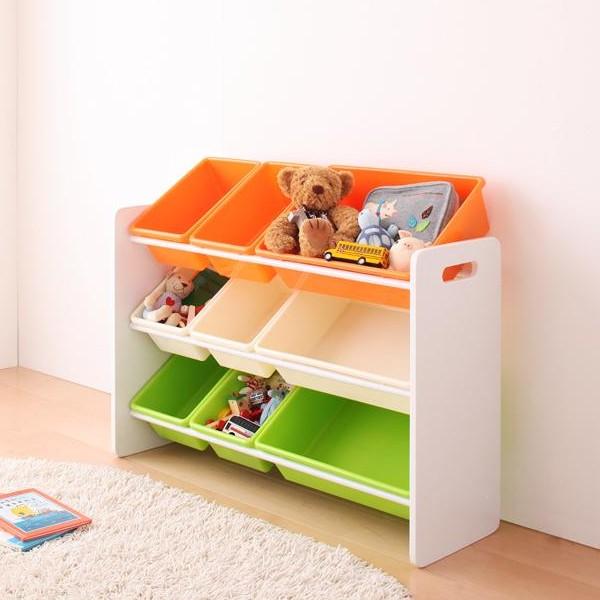 おもちゃ収納 おもちゃ箱 こども部屋収納 キッズ家具 子供部屋 かわいい おしゃれ ギフト プレゼント ご褒美 3段 人気 木製