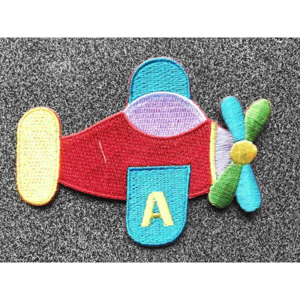 ワッペン　２６　飛行機　刺繍　ハンドメイド素材