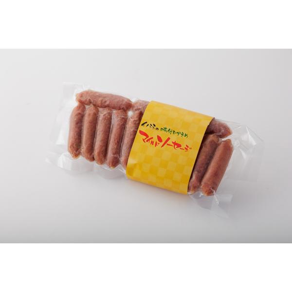 天然猪肉 マイルドソーセージ 160g 冷凍 イノシシ肉 ジビエ 岡山県産 BBQ パーティ ワイン 料理用 おつまみ ボイル