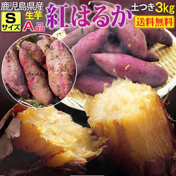 さつまいも 紅はるか A品 生芋 Sサイズ80g〜130g土つき 鹿児島 さつまいも 紅はるか A品 生芋 Sサイズ80g〜130g土つき 鹿児島