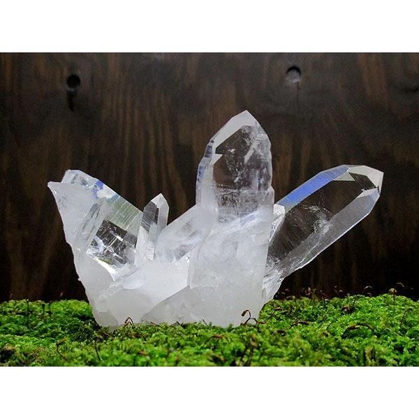 極上品 アーカンソー州産 水晶クラスター レインボー レコードキーパー