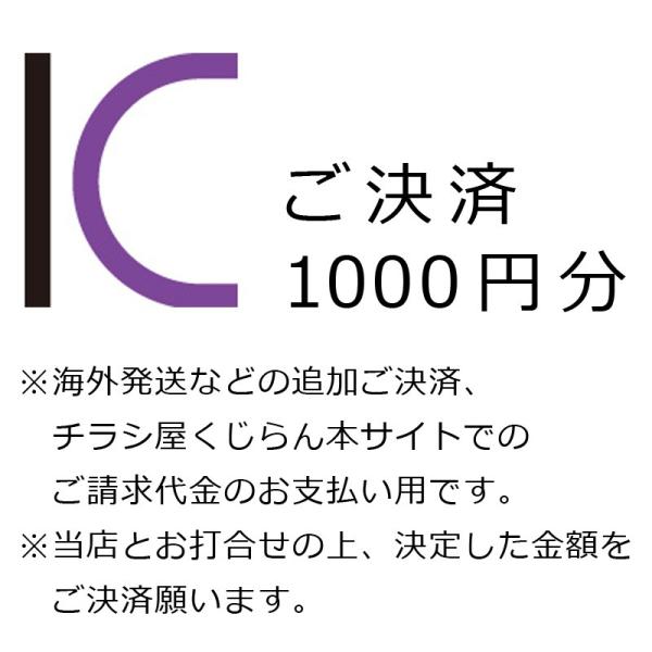 チラシ屋くじらん（http://kujiran.com、http://k-cart.com）でのお買い物のご決済、発送方法の変更や海外発送等の追加費用のご決済用メニューです。当店と打ち合わせの上、確定したご請求額をご決済ください。【1円単位...