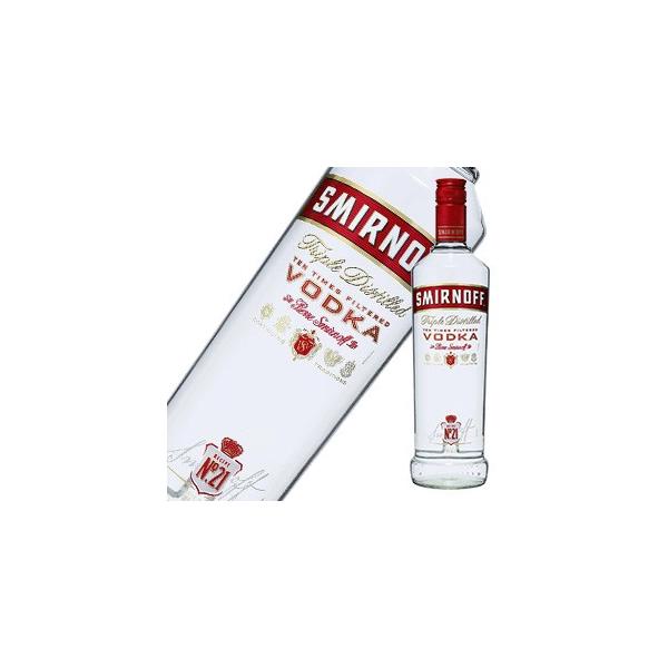 12本毎に送料無料（北海道・沖縄・東北・離島除く）・ご購入本数合計3本以下は破損防止カートン代がかかります。・デザインや瓶形が変更になる場合がございます。世界ナンバー1の販売量ウォッカスミノフを代表するバージョン。3回の蒸留の後、白樺活性炭...