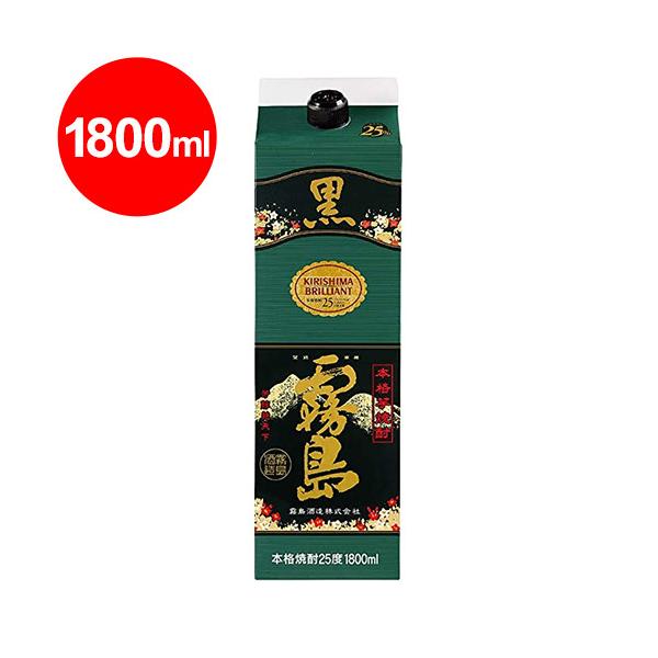 チューパック 黒霧島パック 25度 1800ml 芋焼酎