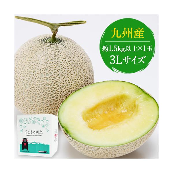 ■名称メロン■産地九州産■内容九州産マスクメロン 1玉【秀品：3Lサイズ】1玉約1.5kg以上■賞味期限生ものですのでなるべくお早めにお召し上がりください。メロンのお尻(底部)を軽く押してみて弾力を感じたら食べごろです。■保存方法日のあたら...