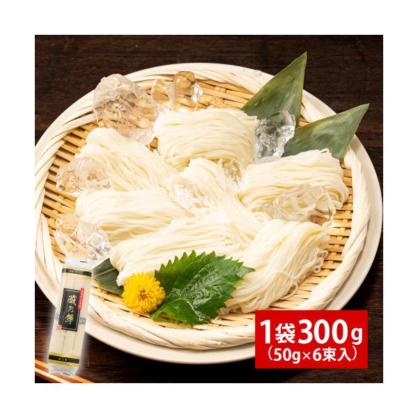 ■名称手延べそうめん■内容量1セット1袋入り 300g入り 6束※1袋300g (50g×6束)■原材料名小麦粉、食塩、食用植物油、でん粉(打ち粉)■保存方法■直射日光・高温多湿を避け冷暗所にて保存してください。■製造者株式会社　普賢長崎県...