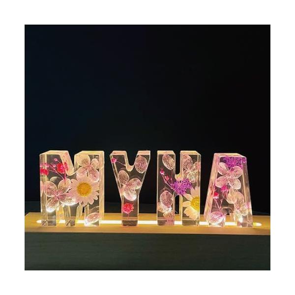 オリジナルのハーバリウム文字が作成できるキットです。好きな文字やカラーで自分だけのオリジナルライトを作成可能出来ます。ウッドライトサイズ：約15cm×3cm3〜4文字まで表示可能です。レターパックプラスで発送いたします。