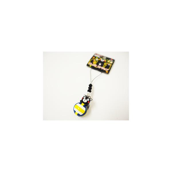 【送料無料】くまモン部活ストラップ　バレー　メール便商品
