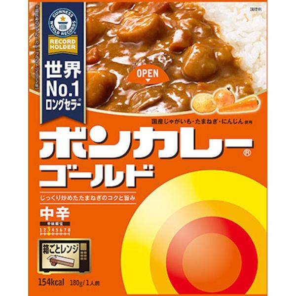 大塚食品 ボンカレーゴールド 中辛 180g