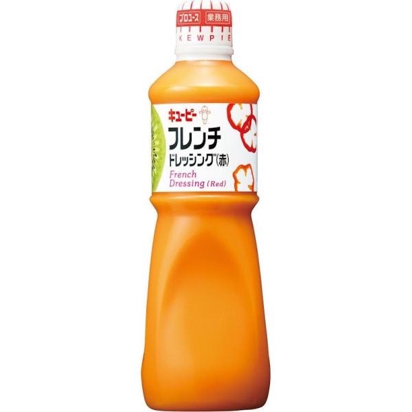 キユーピー フレンチドレッシング＜赤＞　1000ml 業務用 です＾＾フレンチタイプの代表的なドレッシングです！パプリカの赤とさっぱりとした甘味が特長で、野菜サラダの彩りをきれいにし、フルーツサラダにもよく合います＾＾たっぷり１リットル業務...