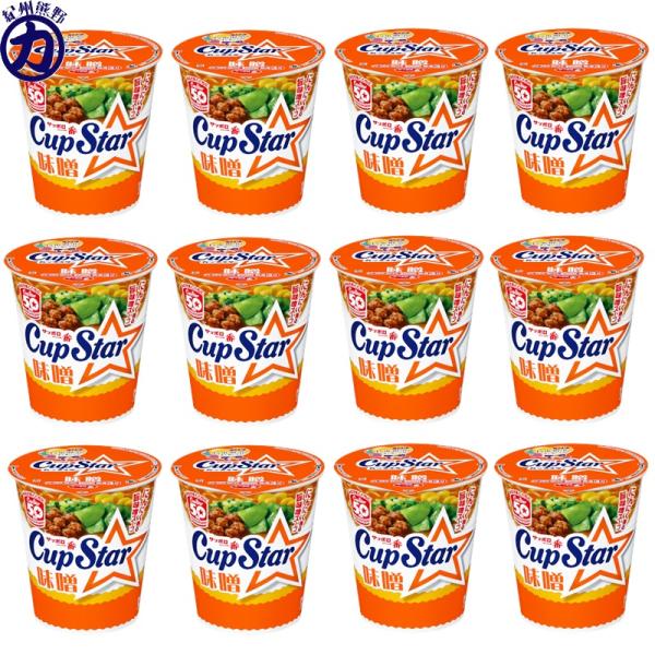 【送料別】【サッポロ一番】カップスター Cup Star 味噌 78g×12個