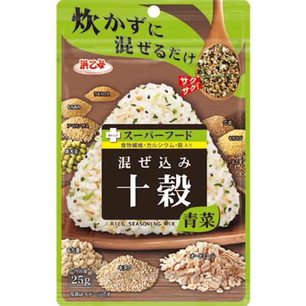 浜乙女 混ぜ込み十穀 青菜 25g 10個