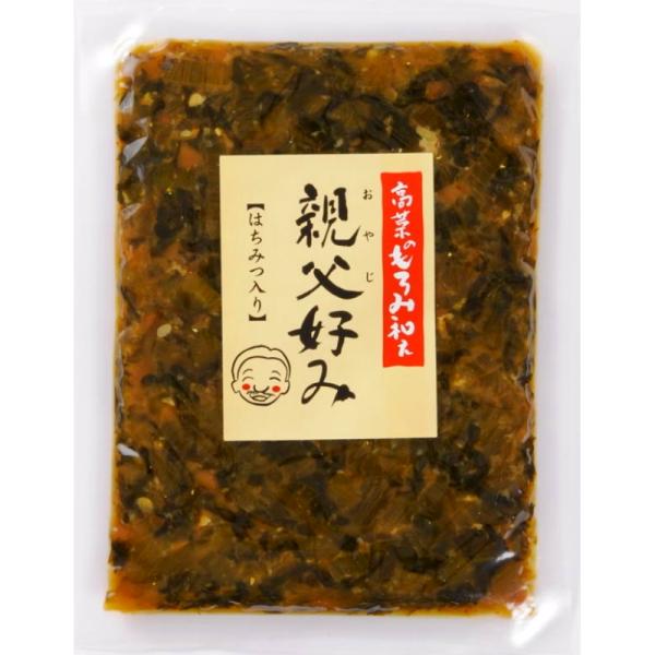 【送料無料メール便】【ブンセン】高菜のもろみ和え 親父好み ＜はちみつ入り＞ 210g×4個