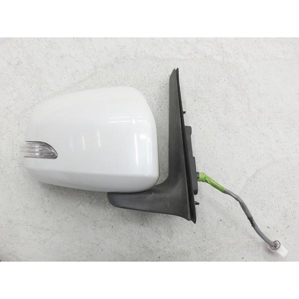 タント カスタムX DBA-L375S H21年 前期 ドアミラー 右 パール W24