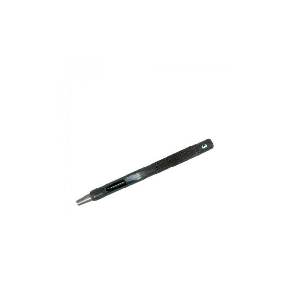 刃物特殊鋼SK-4・硬度HRC58±2を使用した特別仕上げの刃先です。各種レザーや厚紙、ビニール、布、ゴムのなどの補修・補強・製作におすすめです。刃先の切れ味が抜群なので、ハンマーを使わなくても、手で回しながら押し込んでいくだけでも穴があけ...