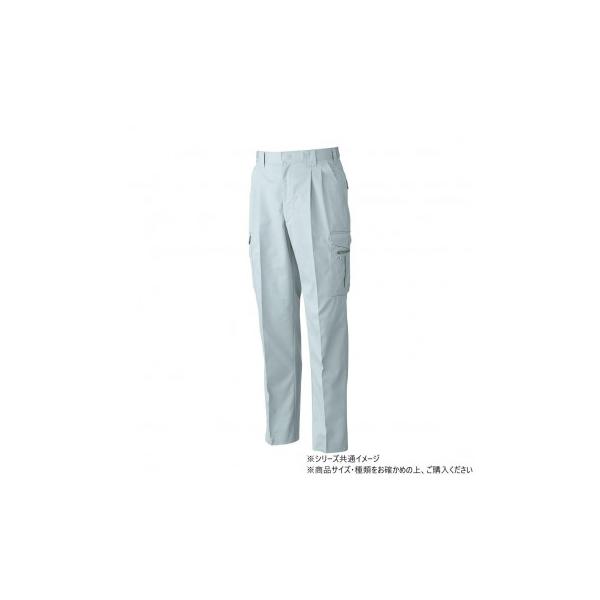 桑和 4118 ツータックカーゴパンツ 82サイズ シルバーグレー(22