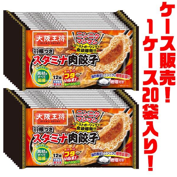 イートアンド 大阪王将 羽根つきスタミナ肉餃子 12個 ×20袋入り