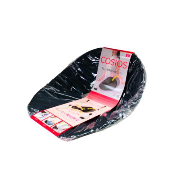 [関連ワード : クッション 腰 椅子 イス 座椅子 車 運転 デスクワーク オフィス テレワーク 姿勢 骨盤 床 座る フローリング 畳 長時間 ない ]商品名：ニーズ ボードクッション cosios コシオス ブラック