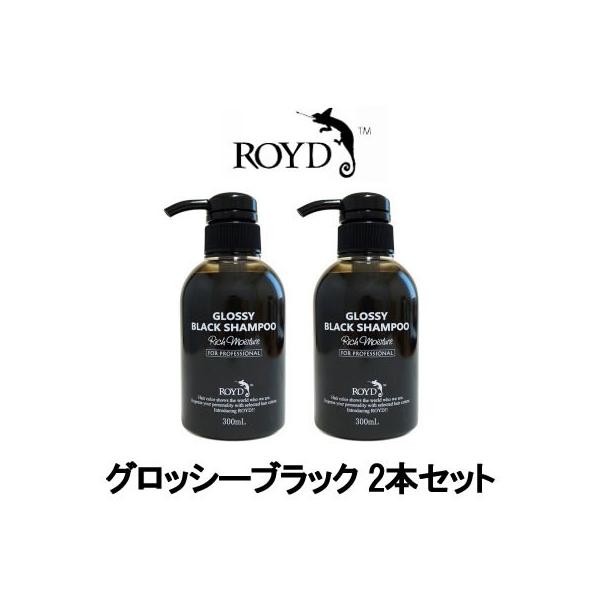ROYD カラーシャンプー 黒 グロッシーブラック 300ml 2本セット ROYD カラーシャンプー 黒 グロッシーブラック 300ml 2本セット
