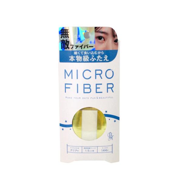 [関連ワード : ふたえテープ 二重テープ 二重 ふたえ 一重 ひとえ 二重 目 アイメイク アイテープ ]商品名：ビーエヌ マイクロファイバー クリア 1.5mm幅 144本入