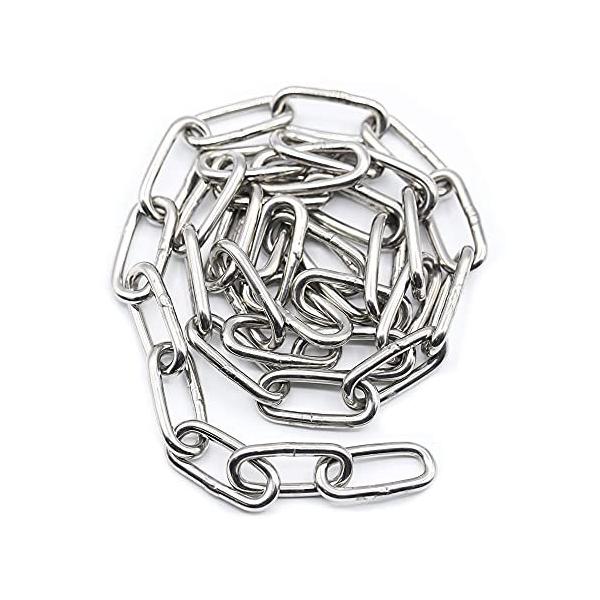 ステンレス リンクチェーン 5mm】5m/10m/20m/30m 304 鎖 防犯 盗難