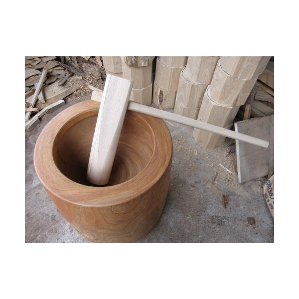 2324さん専用 新品未使用 欅 ケヤキ けやき 2升 臼 ウス 餅つき 餅つき 臼 4升用 国産高級欅 けやき ケヤキ もちつき ウス うす 杵