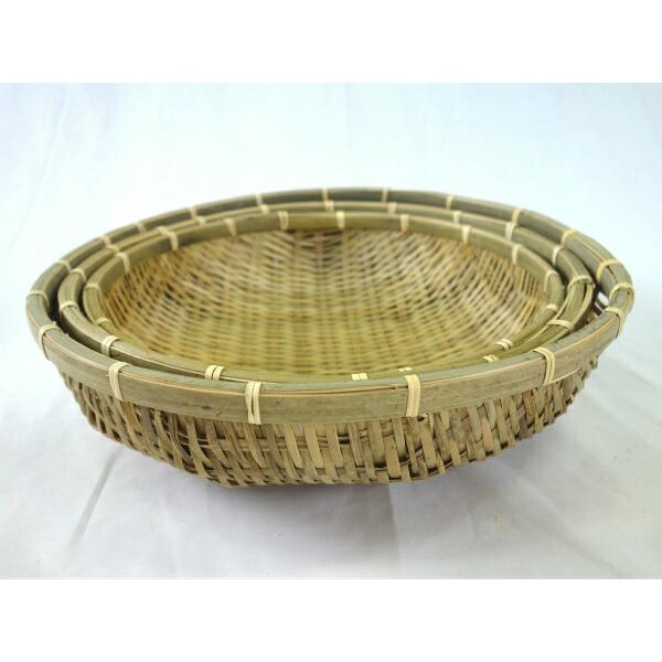 国産竹使用 職人手づくり 竹ザル 竹カゴ 盛りザル　昭和レトロ 国産竹使用 職人手づくり 竹ザル 竹カゴ 盛りザル 昭和レトロ