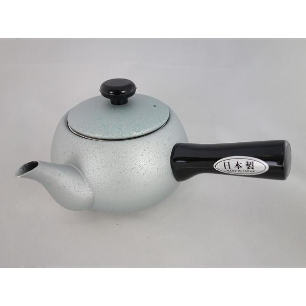 鉄製急須 取っ手付き 丸型 急須 横手 日本製 軽くて割れない急須 0.6L midori 藤田金属 アルミ