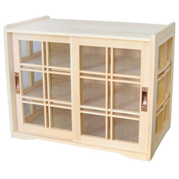 昭和レトロ　蝿帳　保管棚　小物棚　桐製　天然木　ナチュラルな生活　美品 昭和レトロ蝿帳保管棚小物棚桐製天然木ナチュラルな生活美品