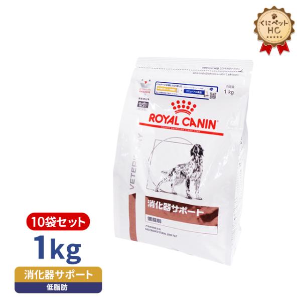  Canin 消化器サポート 1kg✖️10個 ロイヤルカナン 犬用 消化器サポート(低脂肪)ドライ 1kg/10個パック