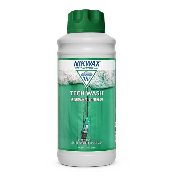 ニクワックス NIKWAX テックウォッシュ 1L 防水衣類用クリーナー - 洗濯機で簡単ケア、ジャケット、スキーウェア、アウトドア