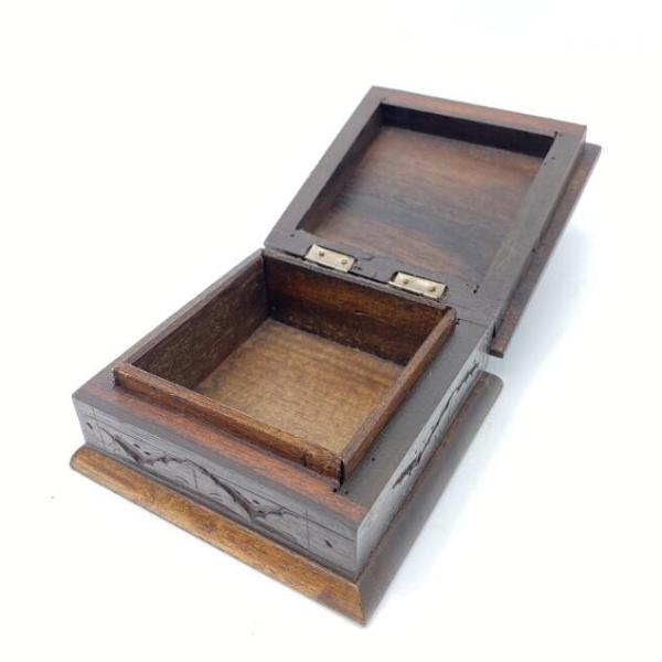 バリ彫刻 アジアンウッドボックス S 10×10cm 木箱 アクセサリー