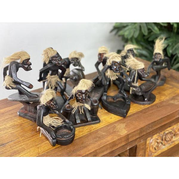 木彫り ハート 灰皿 小物置き イリヤ原人 アッシュトレイ 卓上灰皿