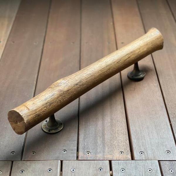 古木 ドアノブ ドア ハンドル 取っ手 扉 木製 50cm レトロ  