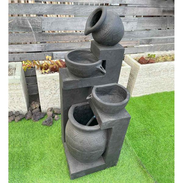 石像風グリフォン 樹脂製 神話の守護者が佇むガーデンオブジェ 143-212 Herald Concrete Garden Statue - Campania