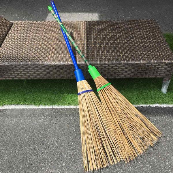 ほうき ホウキ 箒 バンブー 竹ぼうき 小道具 おしゃれ 竹製 ロングホーキ アジアン リビング バリ雑貨 アジアン雑貨 インテリア バリ風 ※同梱不可商品